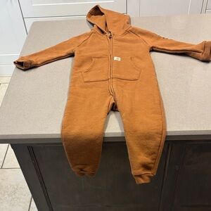 Carhartt Brown Toddlers Fleece Coveralls